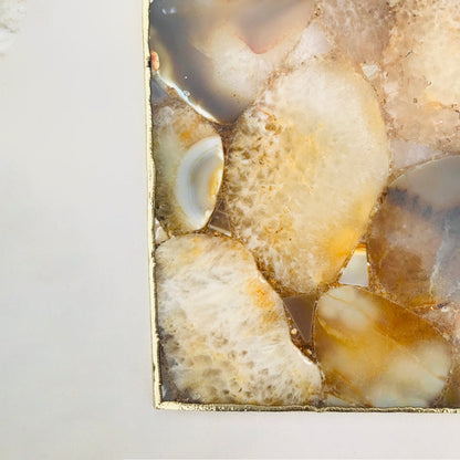 Large Brown Agate Cheese Platter/Tray/Personalised Momentos/Sign Boards
