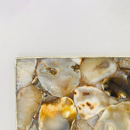 Large Brown Agate Cheese Platter/Tray/Personalised Momentos/Sign Boards