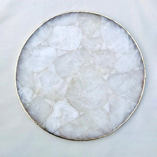 Large Clear Crystal Agate Cheese Platter/Tray/Personalised Momentos/Sign Boards