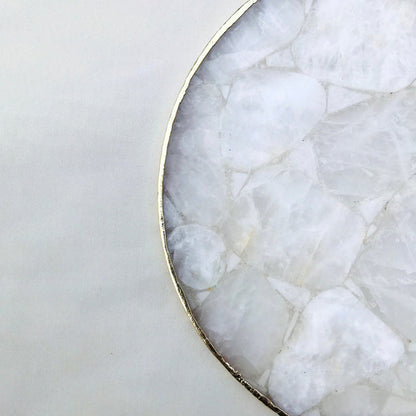 Large Clear Crystal Agate Cheese Platter/Tray/Personalised Momentos/Sign Boards