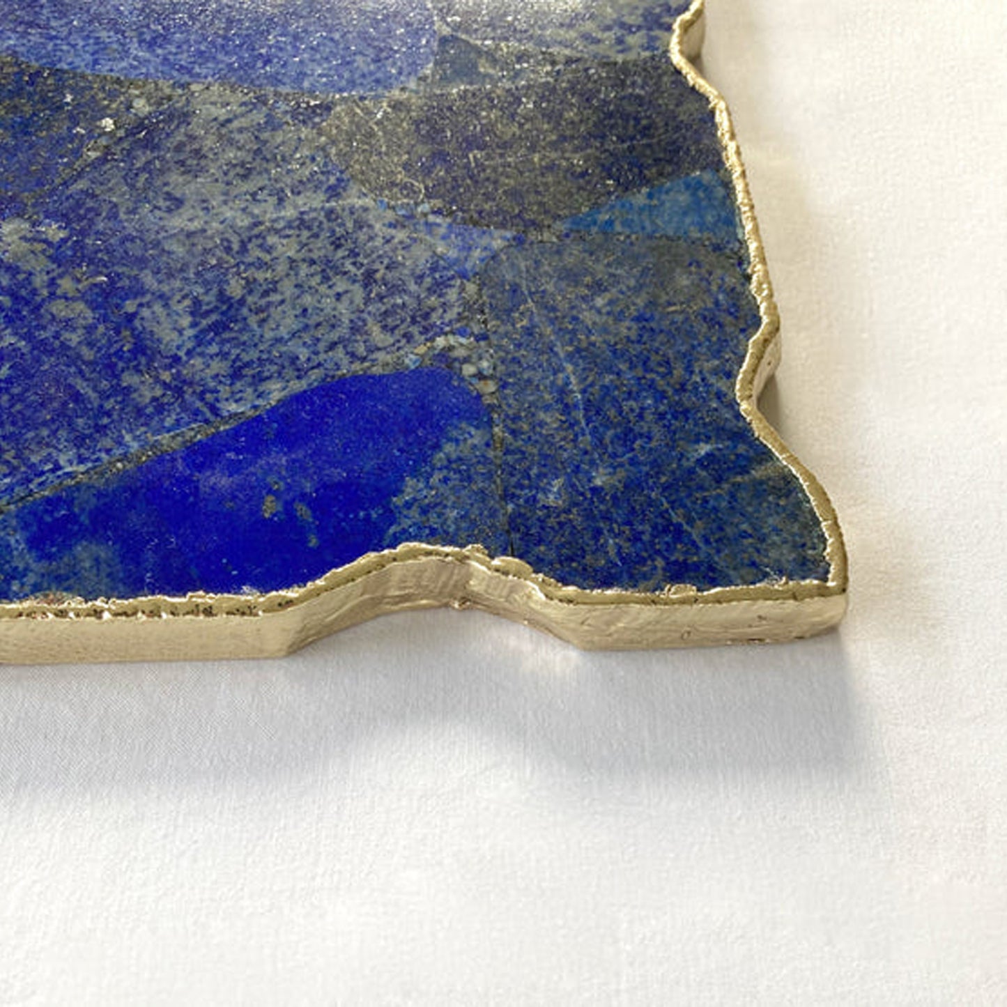 Large Lapis Lazuli Wall Clock/Personalised Momento/10"x15"