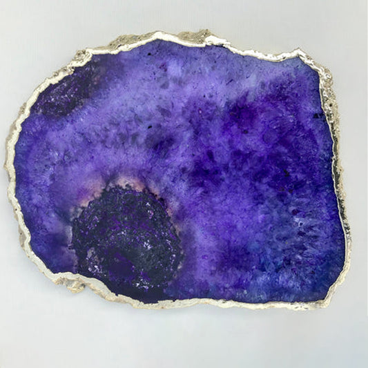 Large Purple Blue Galaxy Agate Cheese Platter/Tray/Personalised Momentos/Sign Boards