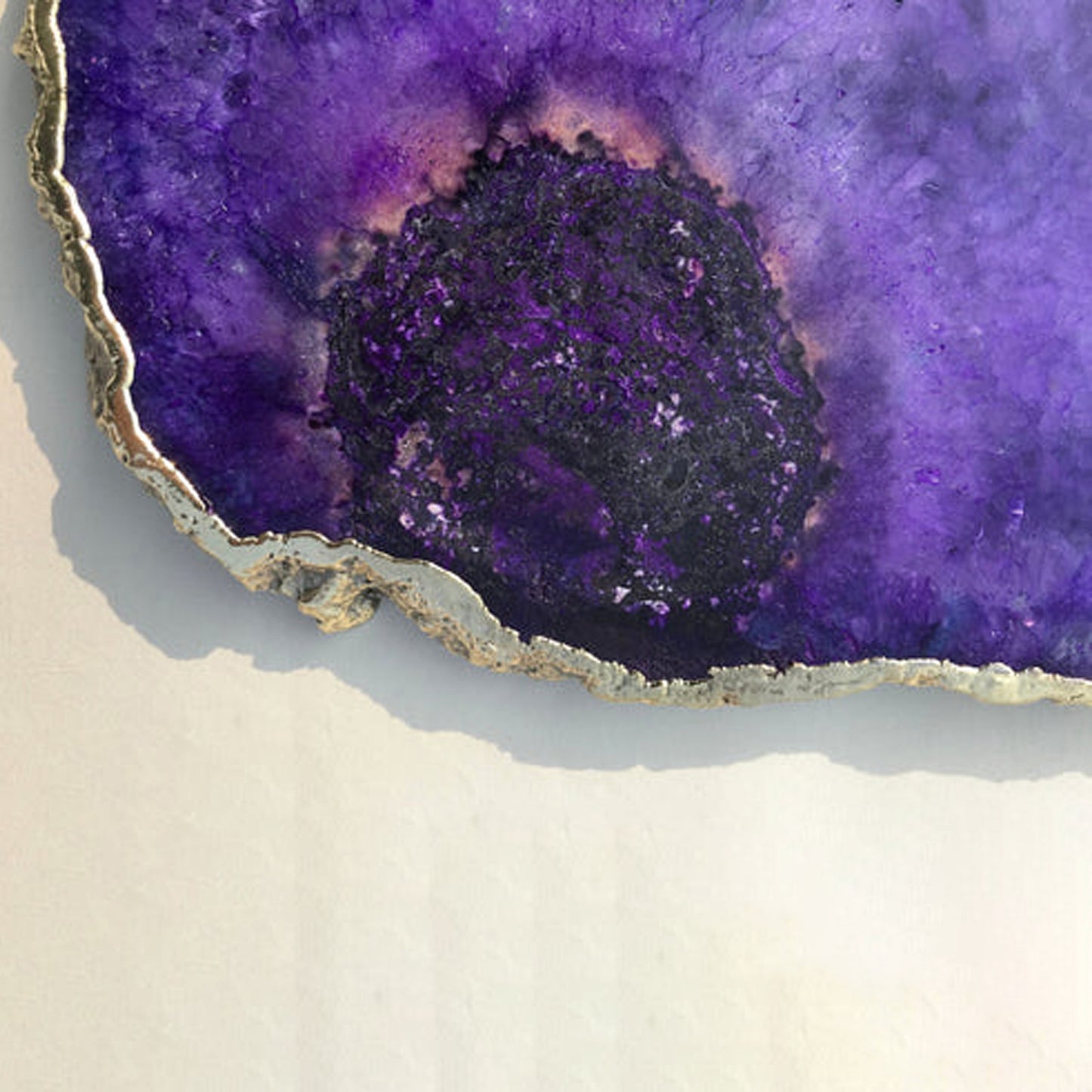 Large Purple Blue Galaxy Agate Cheese Platter/Tray/Personalised Momentos/Sign Boards