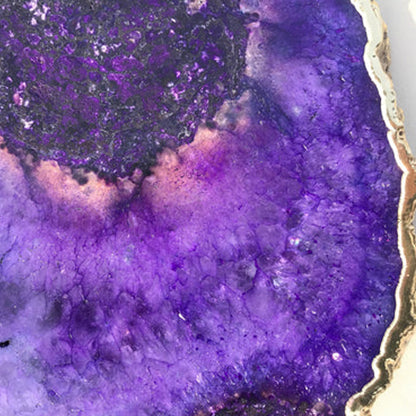 Large Purple Blue Galaxy Agate Cheese Platter/Tray/Personalised Momentos/Sign Boards