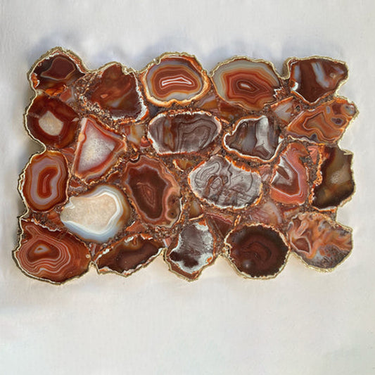 Large Red Agate Cheese Platter/Tray/Personalised Momentos/Sign Boards 10"x15"