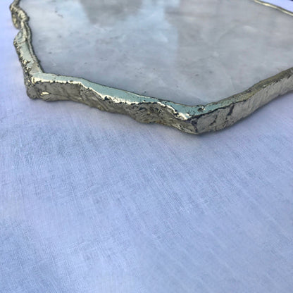 Large White Agate Cheese Platter/Tray/Personalised Momentos/Sign Boards