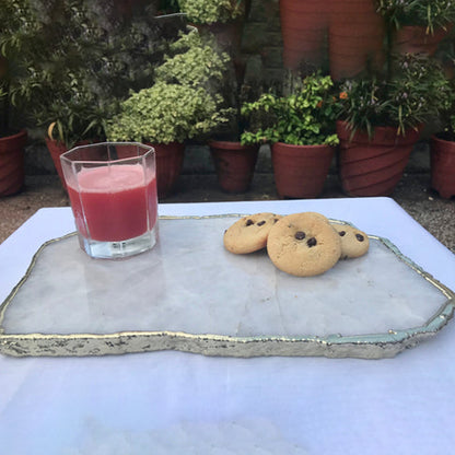 Large White Agate Cheese Platter/Tray/Personalised Momentos/Sign Boards