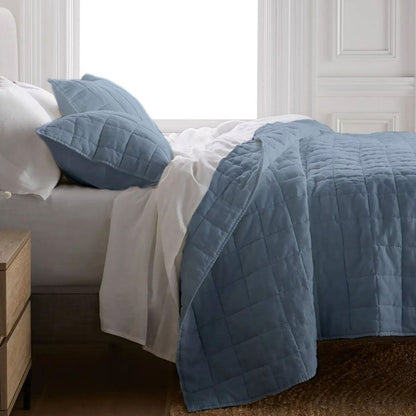 Box stitch - Pure Cotton Sateen Quilt Sets