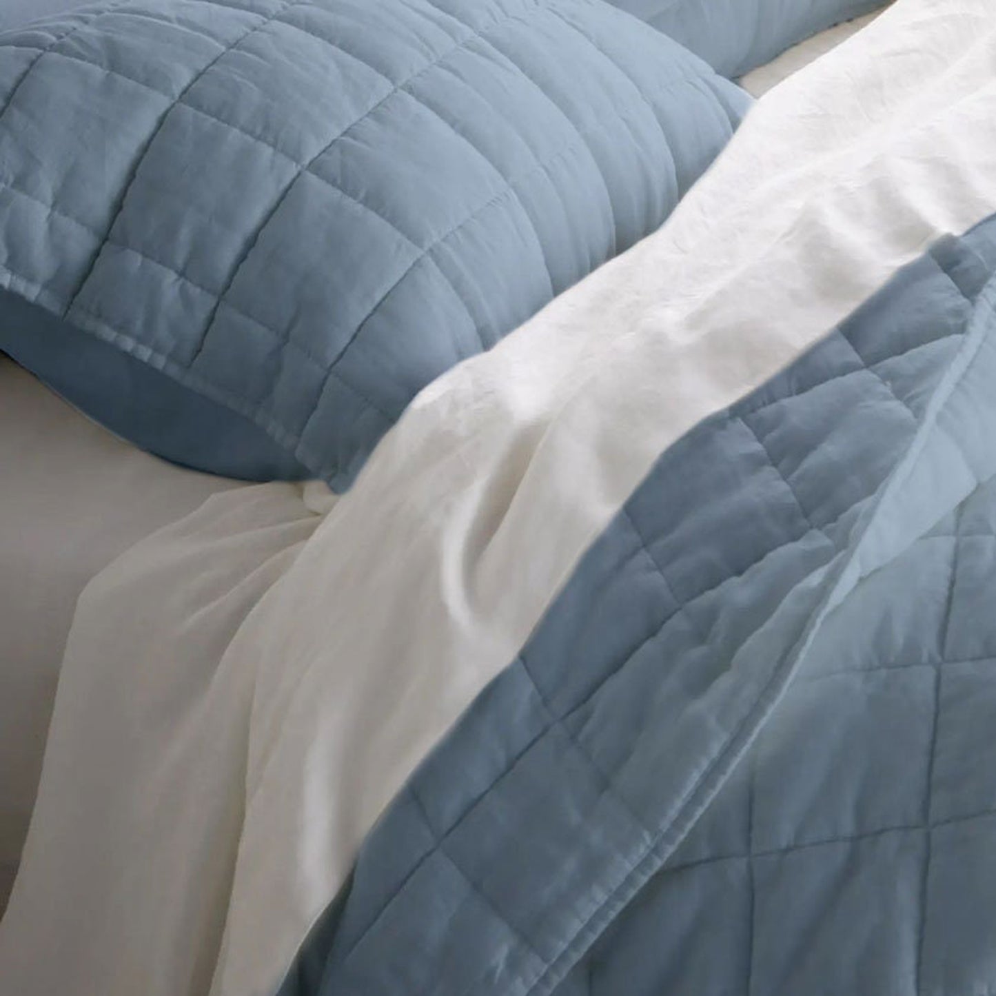 Box stitch - Pure Cotton Sateen Quilt Sets