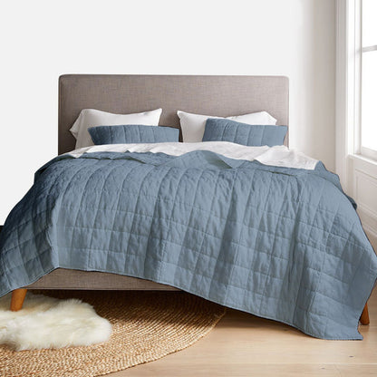 Box stitch - Pure Cotton Sateen Quilt Sets
