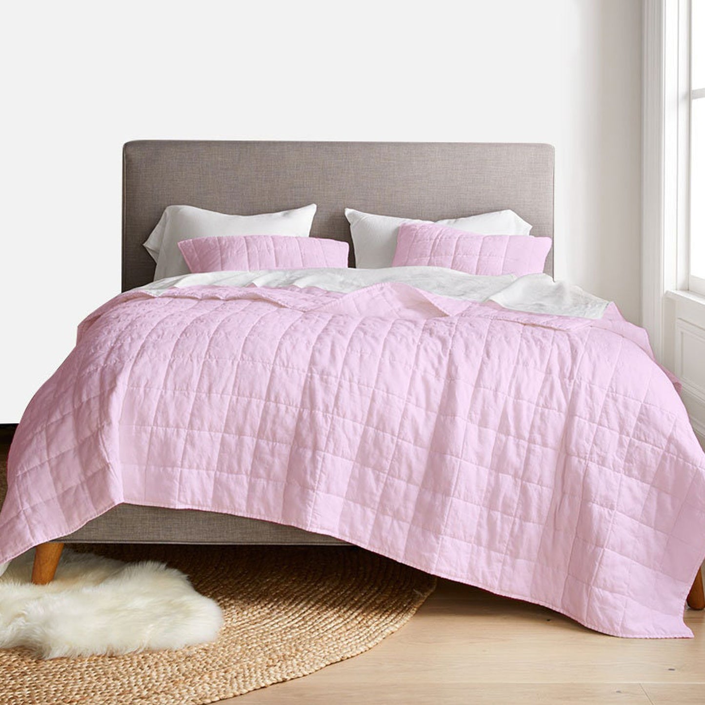 Box stitch - Pure Cotton Sateen Quilt Sets