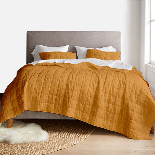 Box stitch - Pure Cotton Sateen Quilt Sets