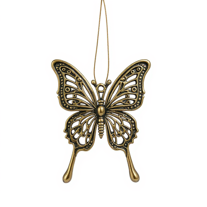Antique Gold Christmas Ornaments – Vintage Holiday Baubles (Set 3)