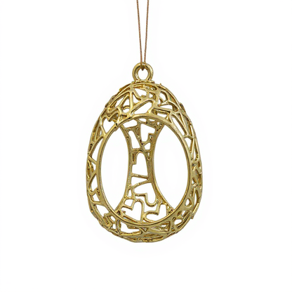 Gold Christmas Ornaments – Metallic Holiday Baubles (Set 1)