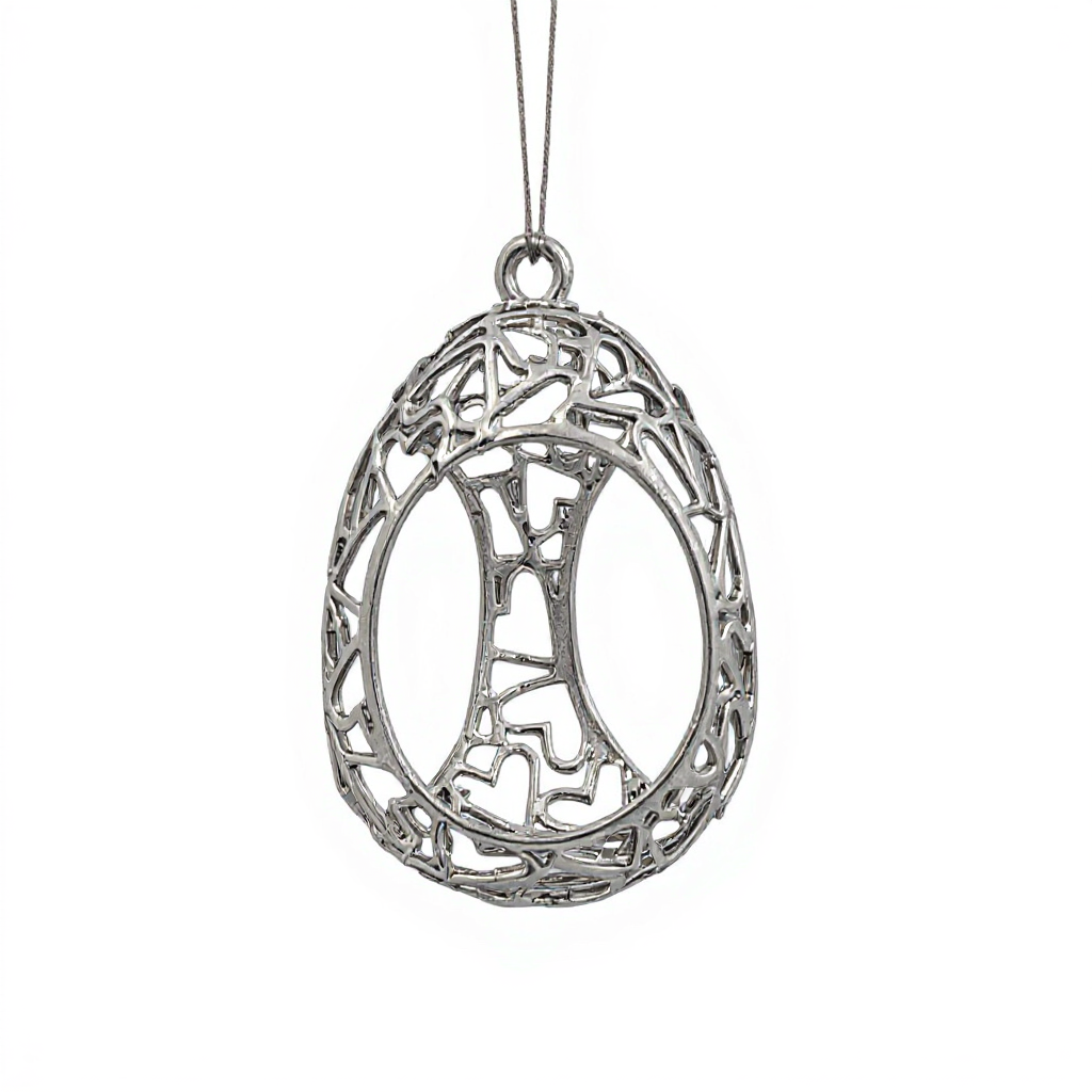 Silver Christmas Ornaments – Metallic Holiday Baubles (Set 1)