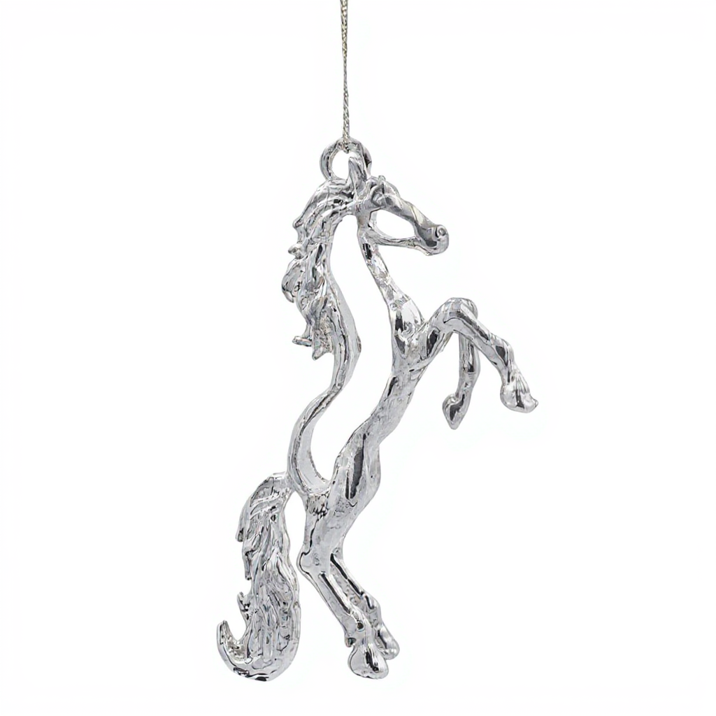 Silver Christmas Ornaments – Metallic Holiday Baubles (Set 1)