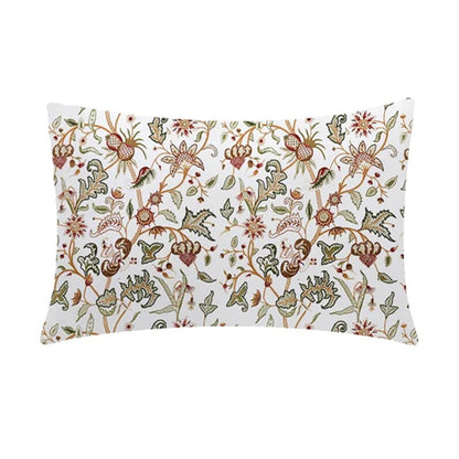 Margo  - Set of 4 Pieces | Cotton Linen Fabric | Crewel Embroidered | Pillow/Cushion Cover Set | With or Without Insert