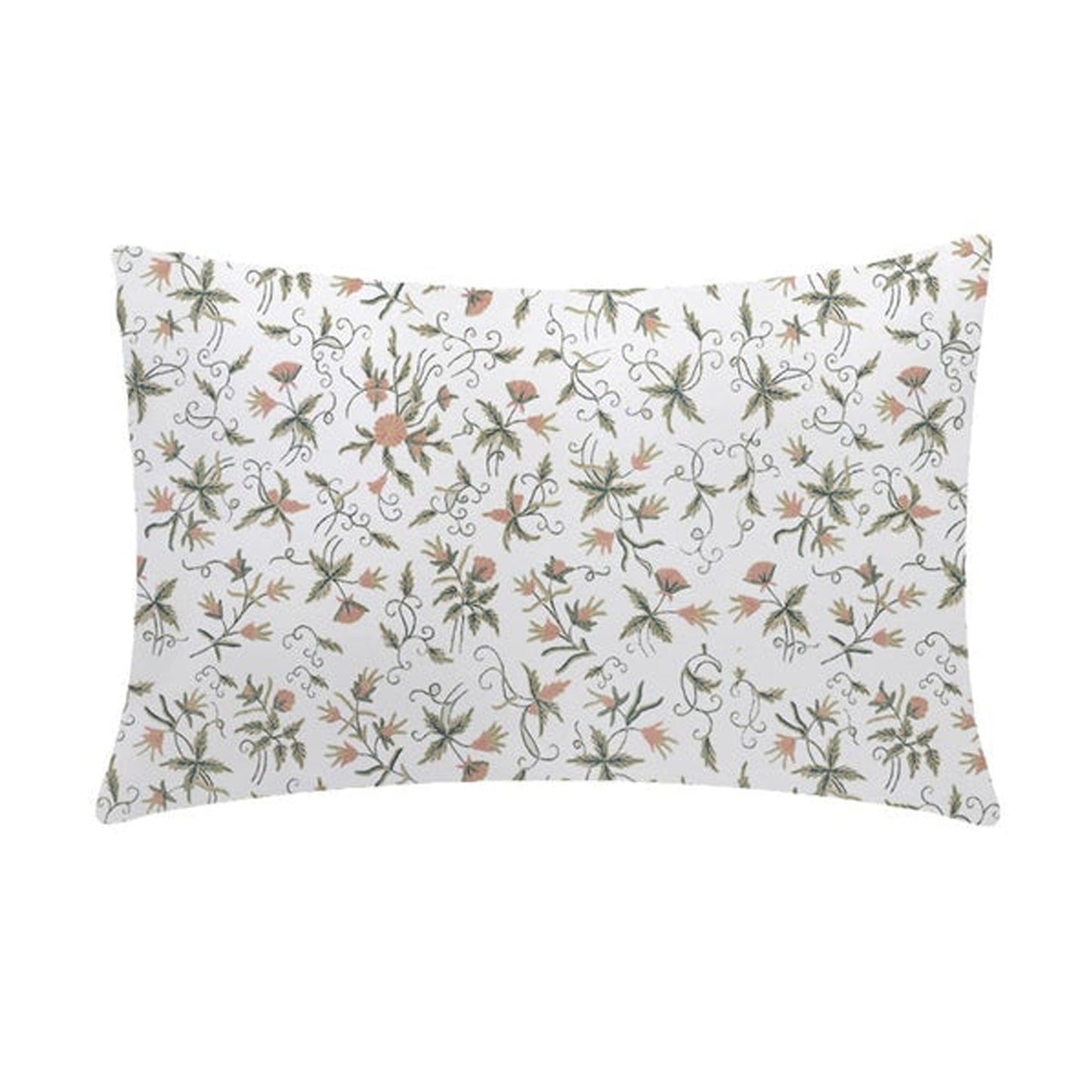 Mercy  - Set of 4 Pieces | Cotton Linen Fabric | Crewel Embroidered | Pillow/Cushion Cover Set | With or Without Insert