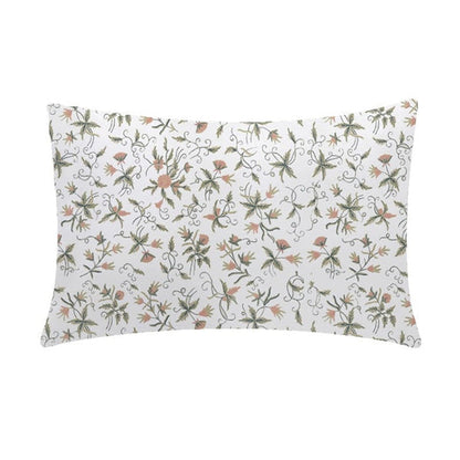 Mercy  - Set of 4 Pieces | Cotton Linen Fabric | Crewel Embroidered | Pillow/Cushion Cover Set | With or Without Insert