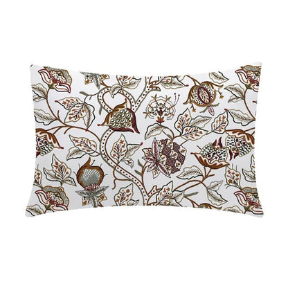 Miley  - Set of 4 Pieces | Cotton Linen Fabric | Crewel Embroidered | Pillow/Cushion Cover Set | With or Without Insert