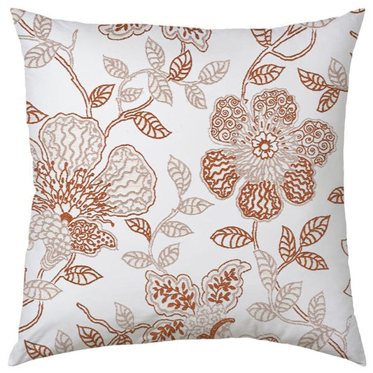 Mira  - Set of 4 Pieces | Cotton Linen Fabric | Crewel Embroidered | Pillow/Cushion Cover Set | With or Without Insert