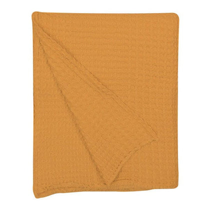 Linen Cotton - Waffle Weave Throw Blanket