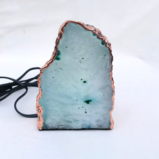 Aqua Agate/Gemstone/Lamp/Desk/Night Light