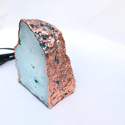Aqua Agate/Gemstone/Lamp/Desk/Night Light
