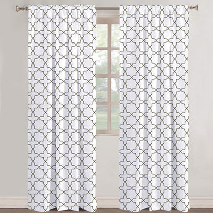 Ondine - Set of 2 Panels Crewel Embroidered Curtains | Linen Cotton Mix | Fully Embroidered | Lined