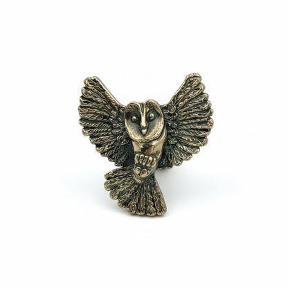 Antique Brass Owl Drawer Knobs