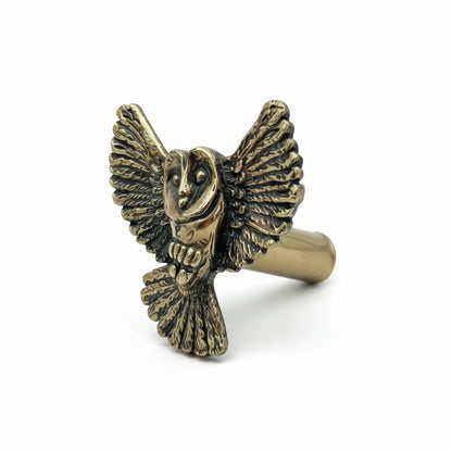 Antique Brass Owl Drawer Knobs