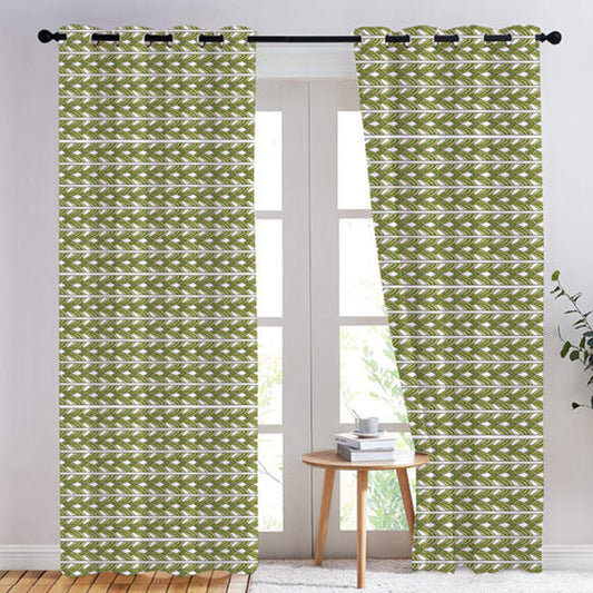 Phoebe - Set of 2 Panels Crewel Embroidered Curtains | Linen Cotton Mix | Fully Embroidered | Lined
