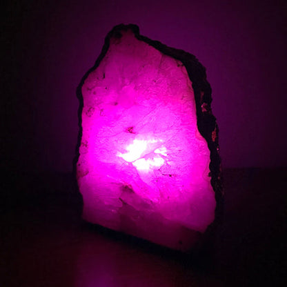 Pink Plated Agate Bookends