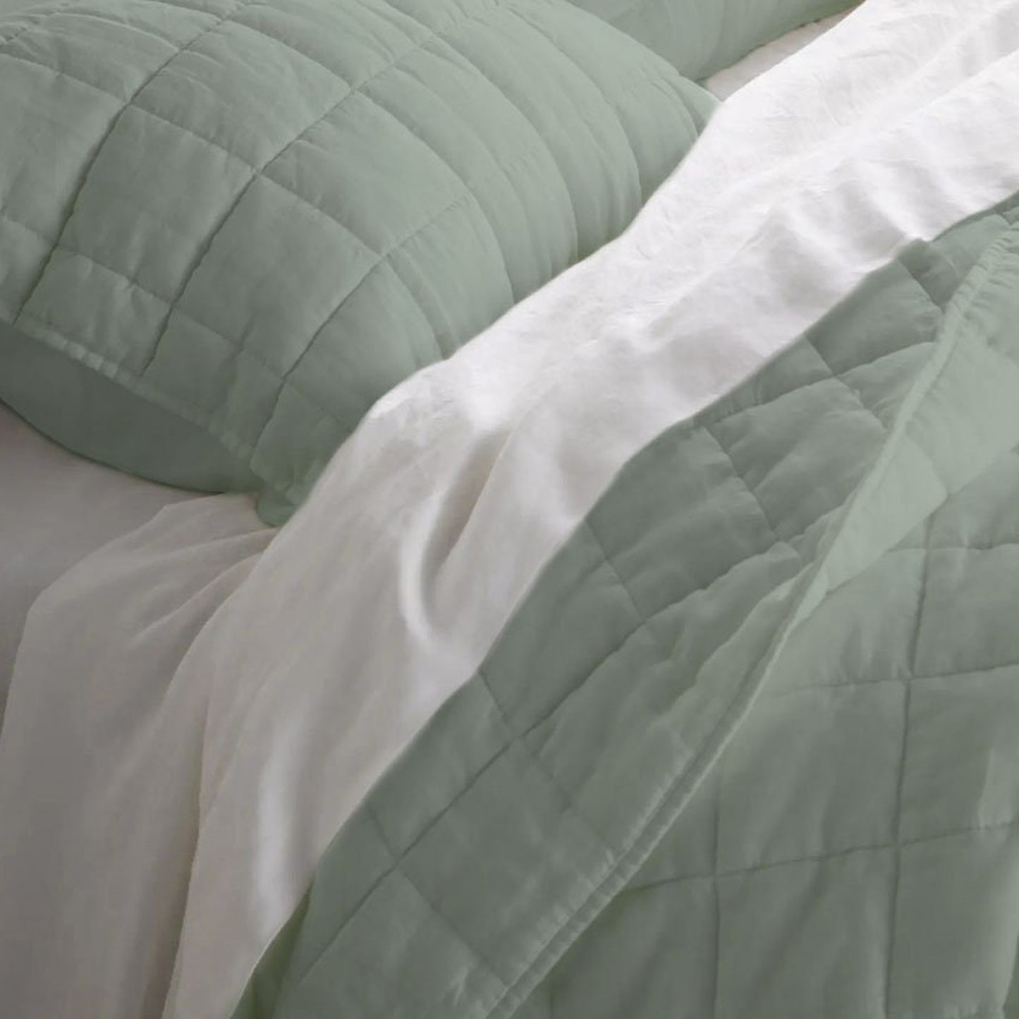 Box stitch - Pure Cotton Sateen Quilt Sets