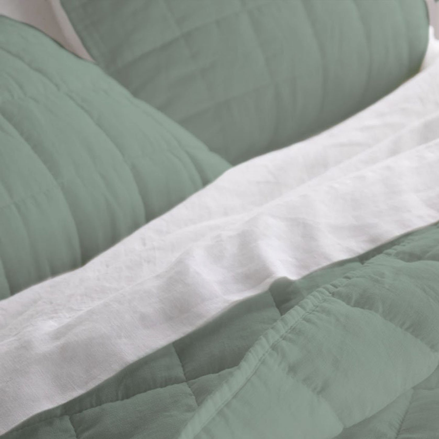 Box stitch - Pure Cotton Sateen Quilt Sets
