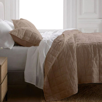 Box stitch - Pure Cotton Sateen Quilt Sets