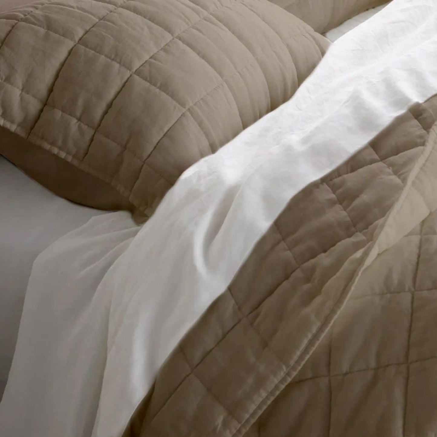 Box stitch - Pure Cotton Sateen Quilt Sets