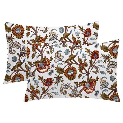 Savannah  - Set of 4 Pieces | Cotton Linen Fabric | Crewel Embroidered | Pillow/Cushion Cover Set | With or Without Insert