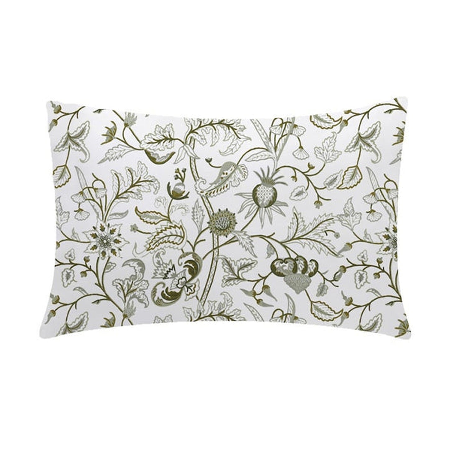 Selena - Set of 4 Pieces | Cotton Linen Fabric | Crewel Embroidered | Pillow/Cushion Cover Set | With or Without Insert