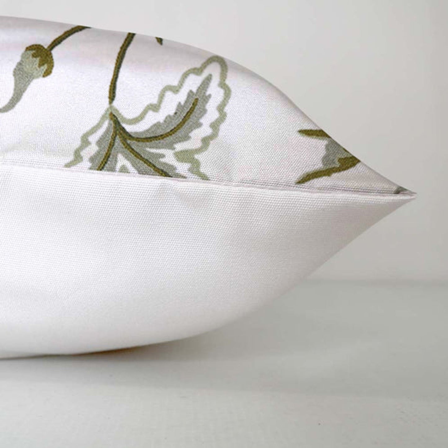 Selena - Set of 4 Pieces | Cotton Linen Fabric | Crewel Embroidered | Pillow/Cushion Cover Set | With or Without Insert