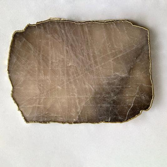 Smoky Grey Quartz Agate Cheese Platter/Tray/Personalised Momentos/Sign Boards
