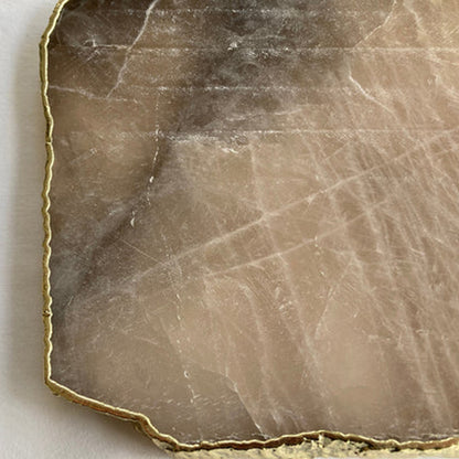 Smoky Grey Quartz Agate Cheese Platter/Tray/Personalised Momentos/Sign Boards