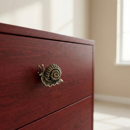Antique Brass Snail Drawer Knobs