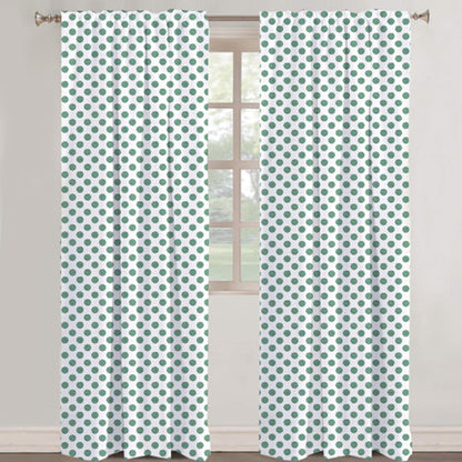Sylvana - Set of 2 Panels Crewel Embroidered Curtains | Linen Cotton Mix | Fully Embroidered | Lined