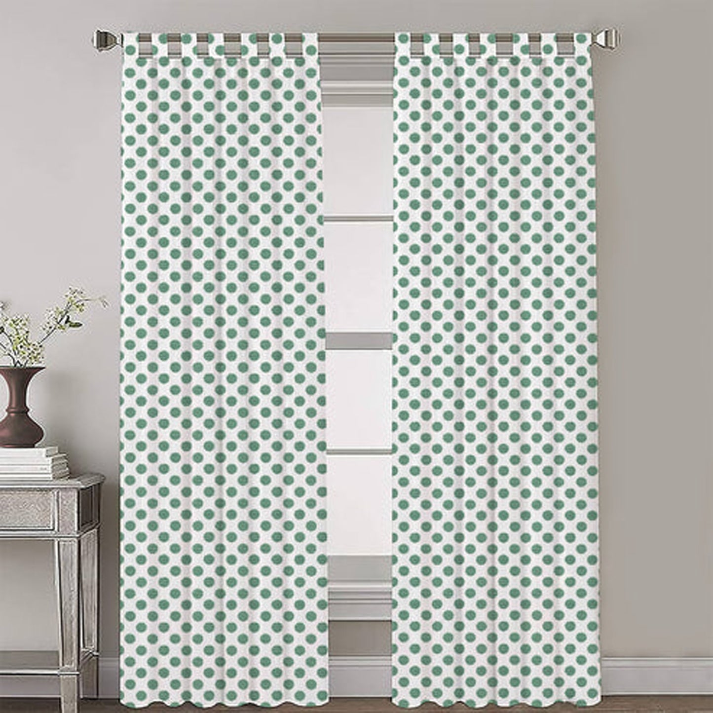 Sylvana - Set of 2 Panels Crewel Embroidered Curtains | Linen Cotton Mix | Fully Embroidered | Lined
