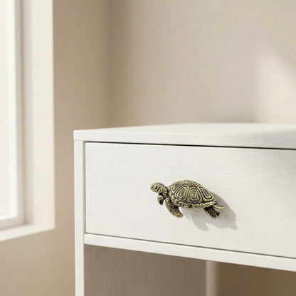 Antique Brass Turtle Drawer Knobs