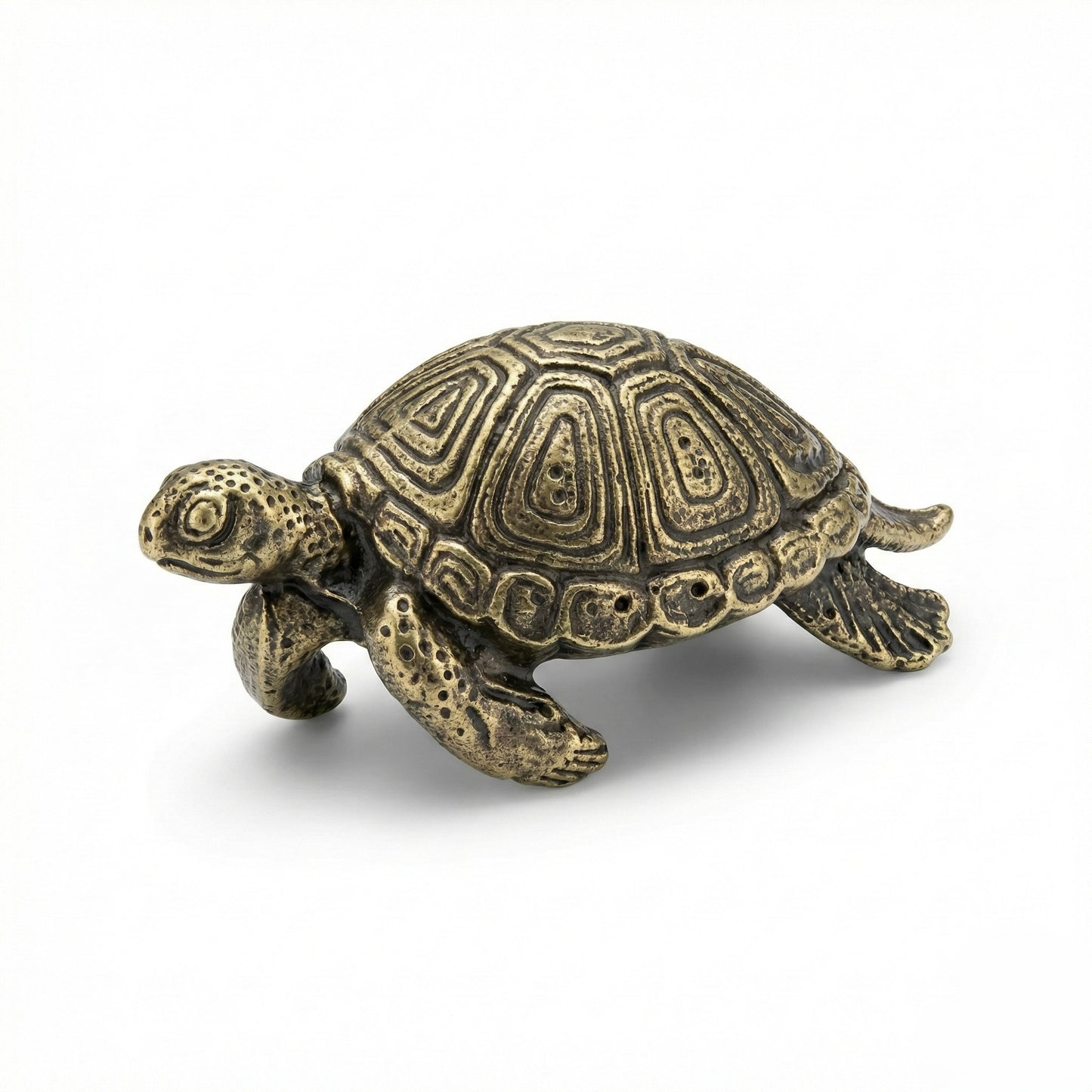 Antique Brass Turtle Drawer Knobs