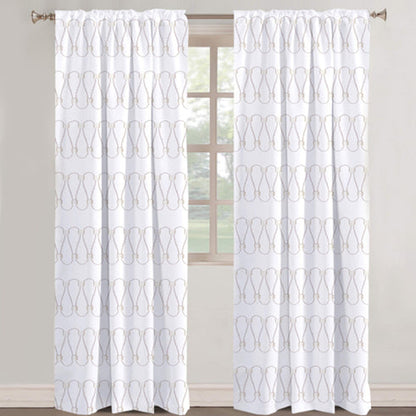 Vivienne - Set of 2 Panels Crewel Embroidered Curtains | Linen Cotton Mix | Fully Embroidered | Lined