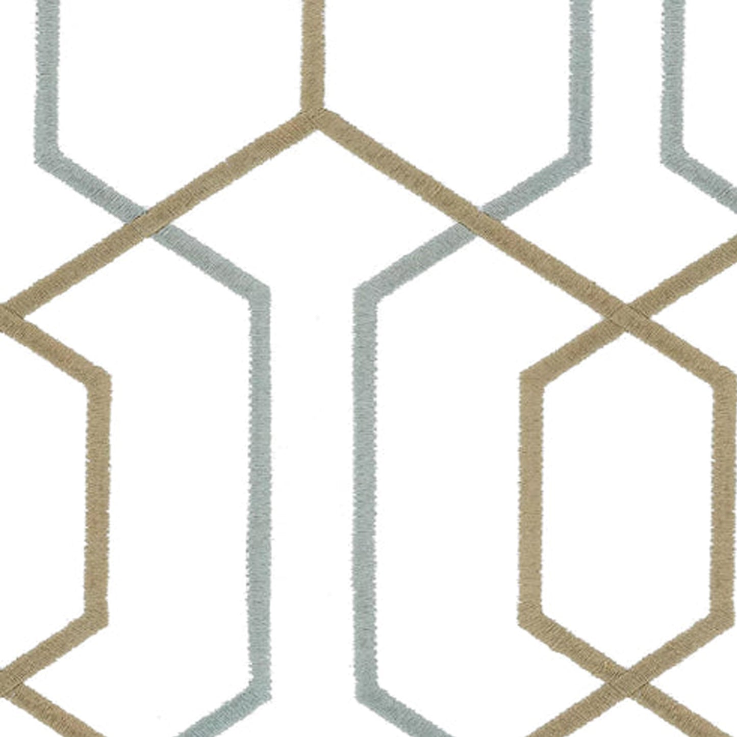 Zoe - Set of 2 Panels Crewel Embroidered Curtains | Linen Cotton Mix | Fully Embroidered | Lined