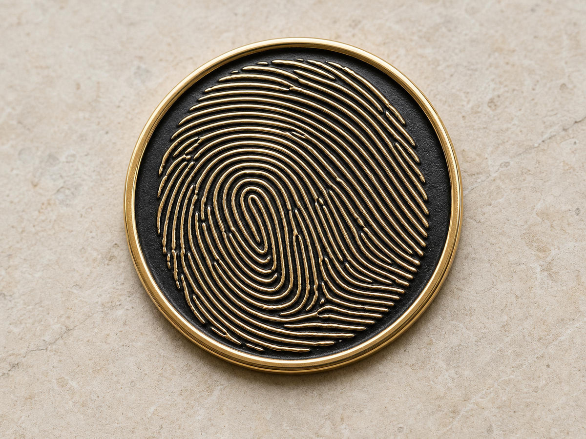 Custom Grandma Thumbprint Memorial Plaque, Antique Brass Keepsake, Personalised Handwriting Remembrance Gift